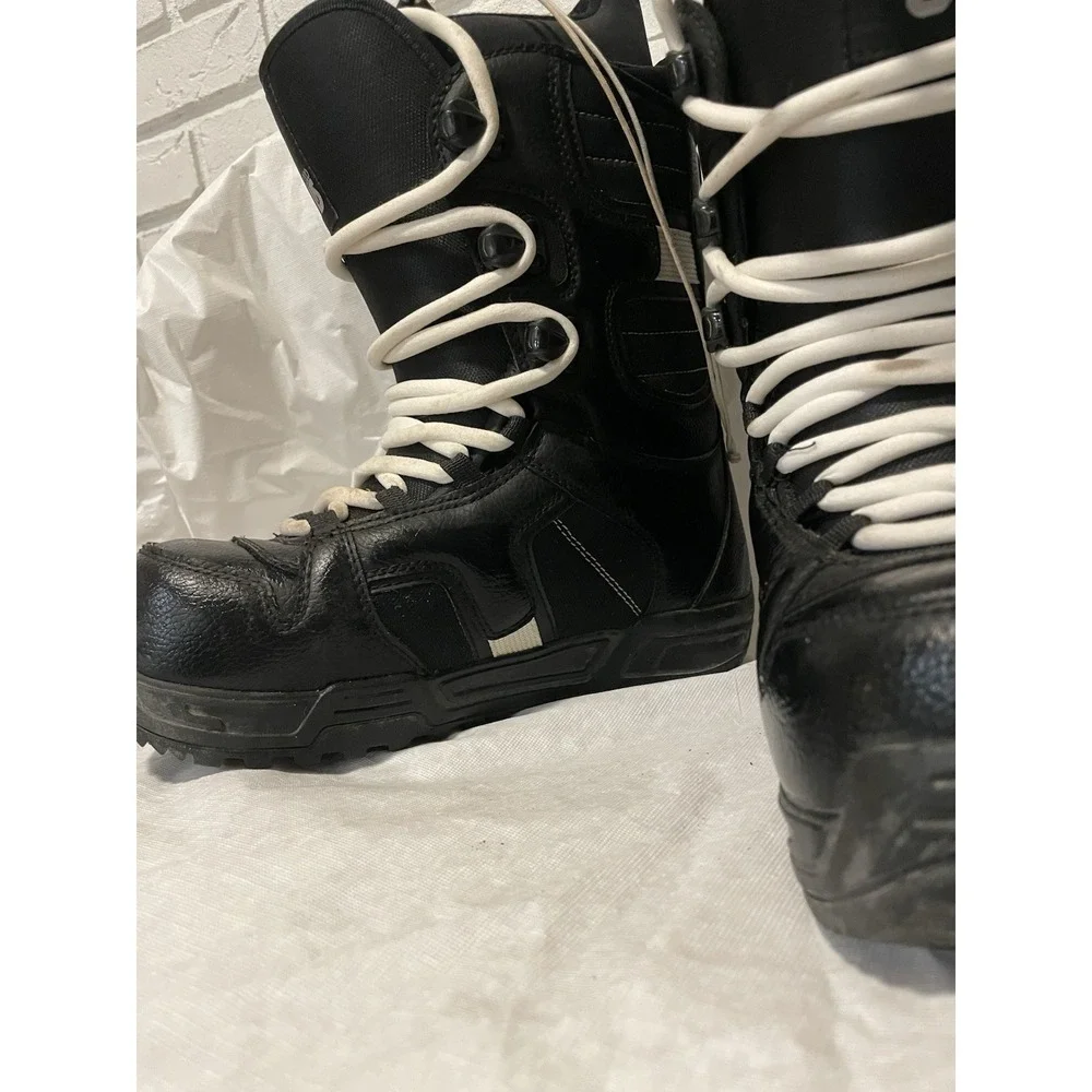 Burton Coco Women's Snowboard Boots Size 9 Black White Lace